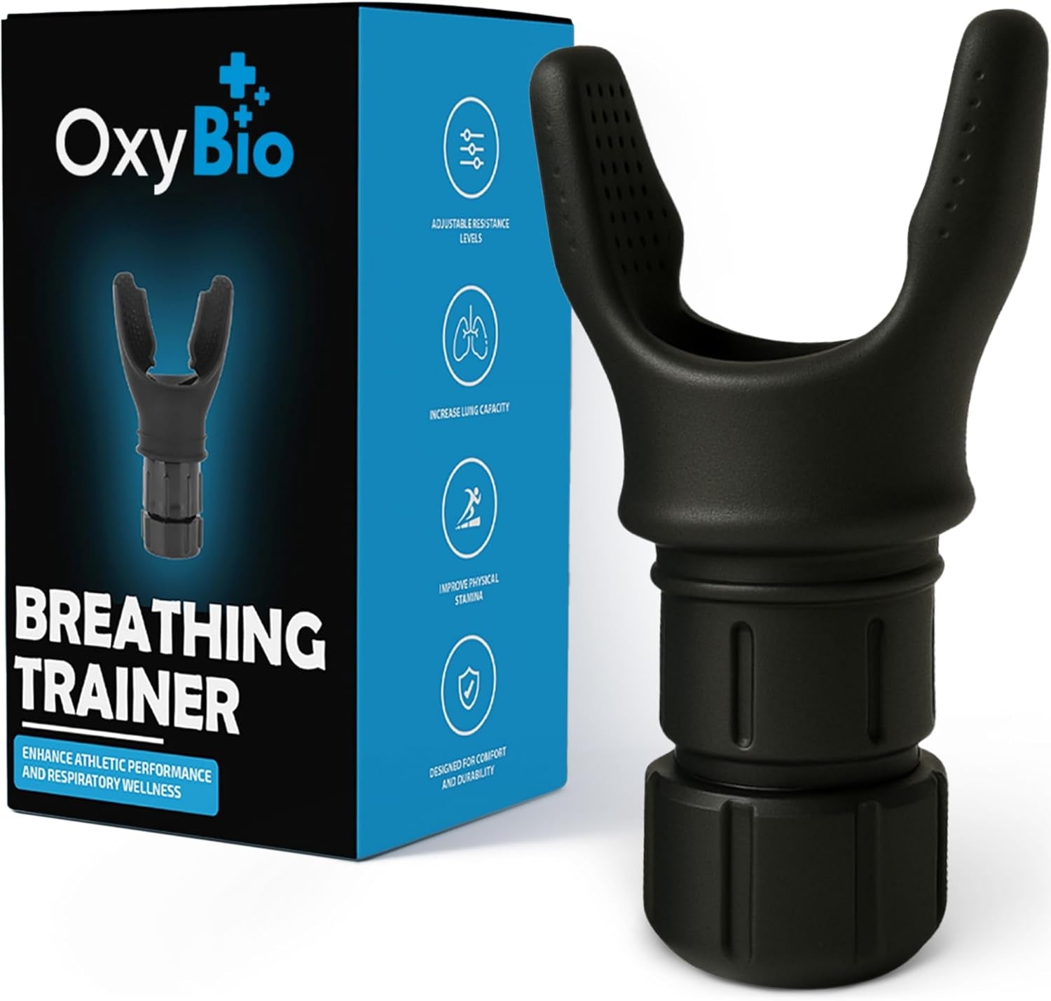 Oxy Respiratory Trainer | Breathe Easier with Stronger Lungs | Made with High Grade Silicone