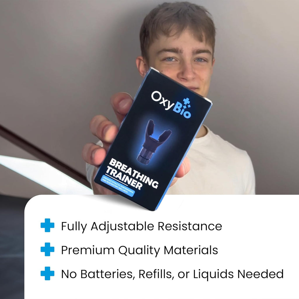Oxy Respiratory Trainer | Breathe Easier with Stronger Lungs | Made with High Grade Silicone