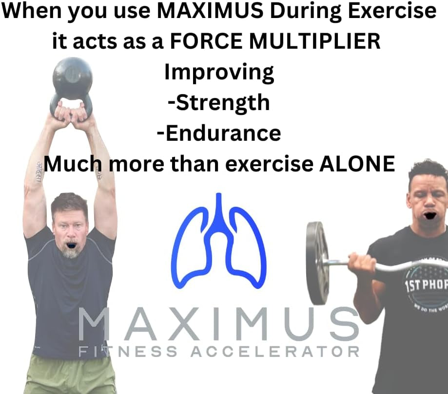 Lung Trainer Device | VO2 Max Trainer for Endurance Training, Breathing Exercise & Lung Capacity, Portable Resistance Exerciser for Supporting Fitness & Oxygen