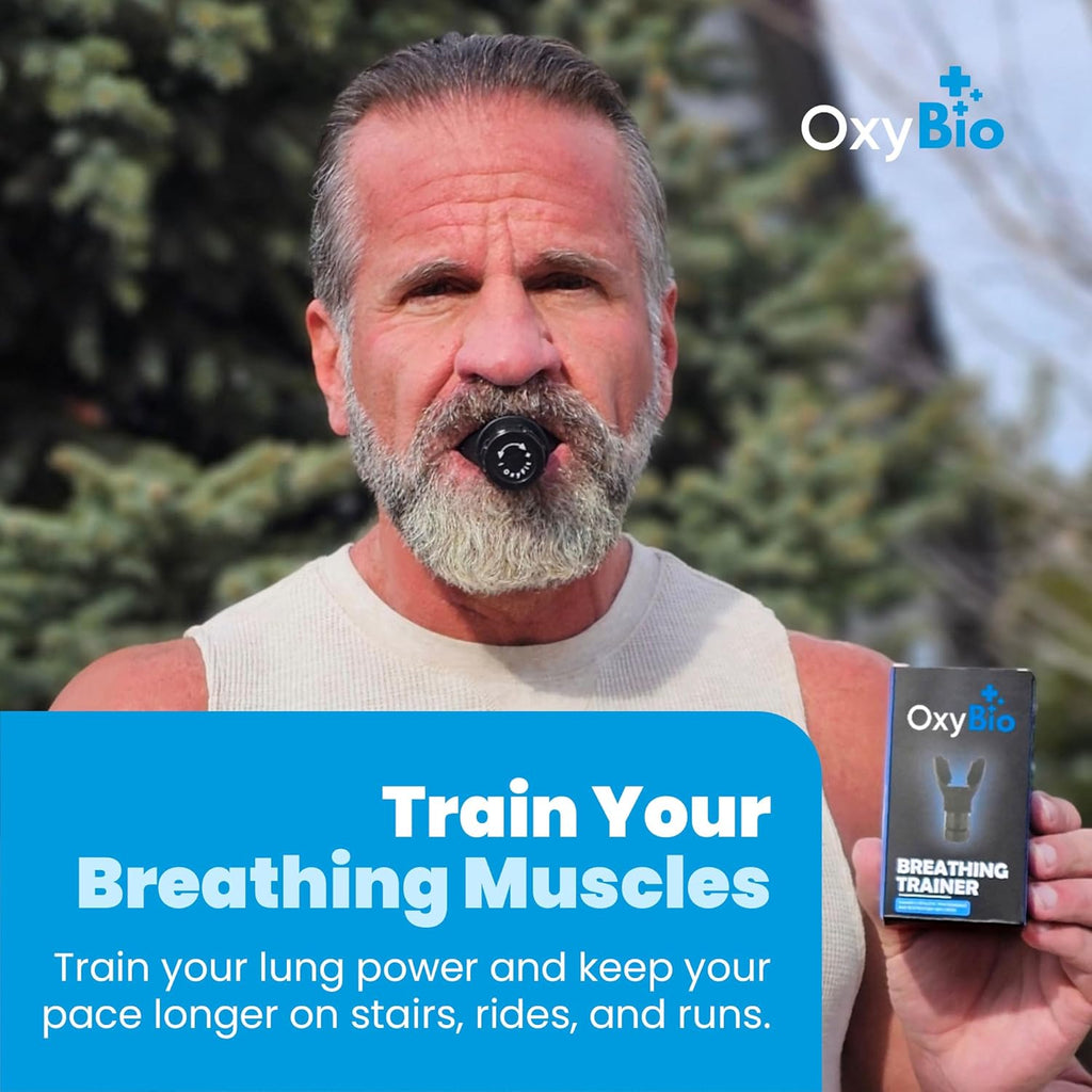 Oxy Respiratory Trainer | Breathe Easier with Stronger Lungs | Made with High Grade Silicone