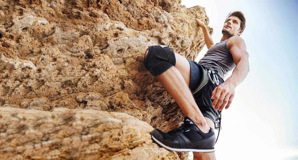 Knee Support Brace for Men Women, Adjustable Compression Sleeve Wrap Patellar Pad Tendon - Arthritis Pain, Meniscus Tear, Injury Recovery, Running, Workout, KS10