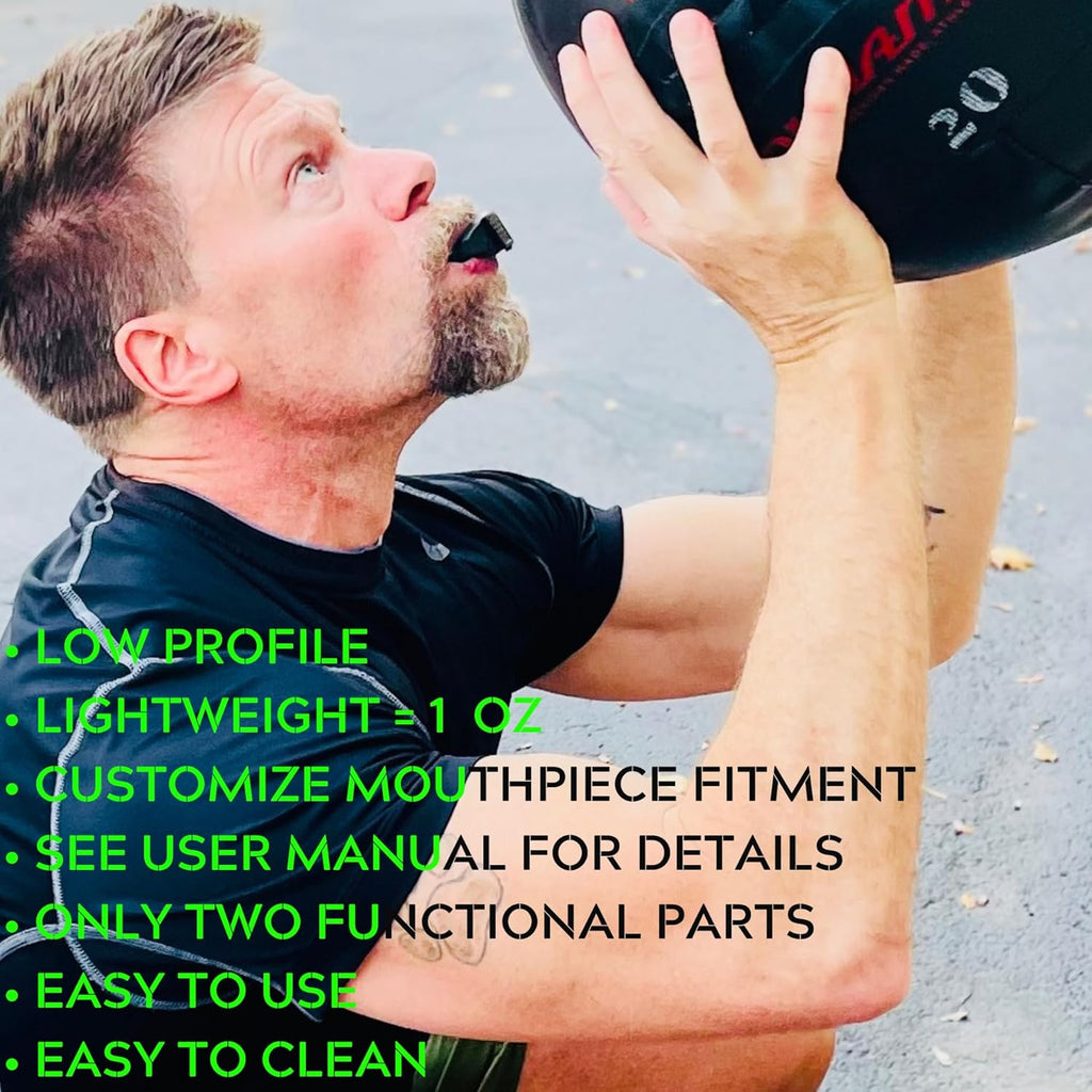 Lung Trainer Device | VO2 Max Trainer for Endurance Training, Breathing Exercise & Lung Capacity, Portable Resistance Exerciser for Supporting Fitness & Oxygen