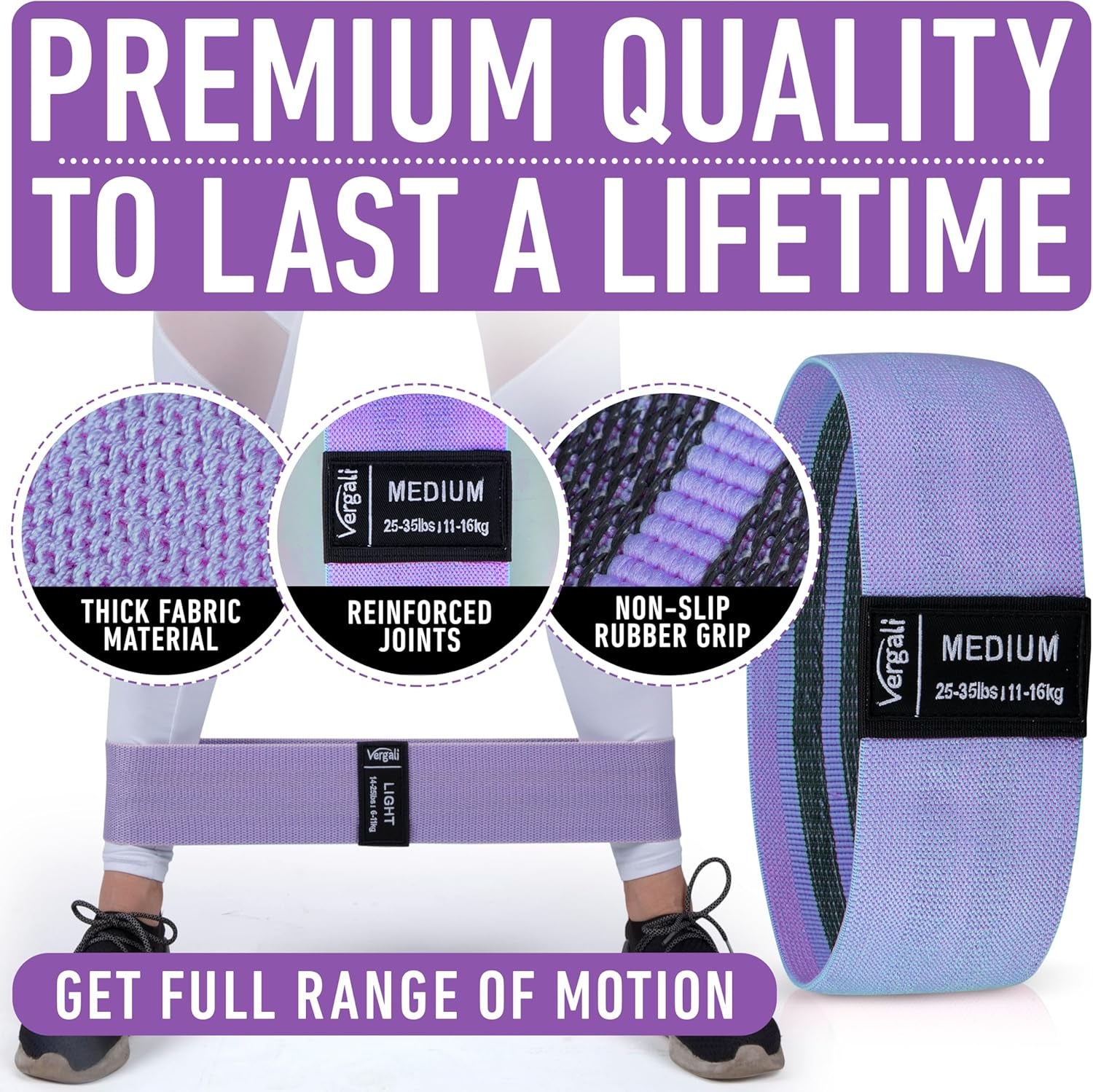 Resistance Bands for Working Out with Workout Bands Guide. 4 Booty Bands for Women Men Fabric Elastic Bands for Exercise Bands Resistance Bands for Legs Bands for Working Out Hip Thigh Glute Bands Set